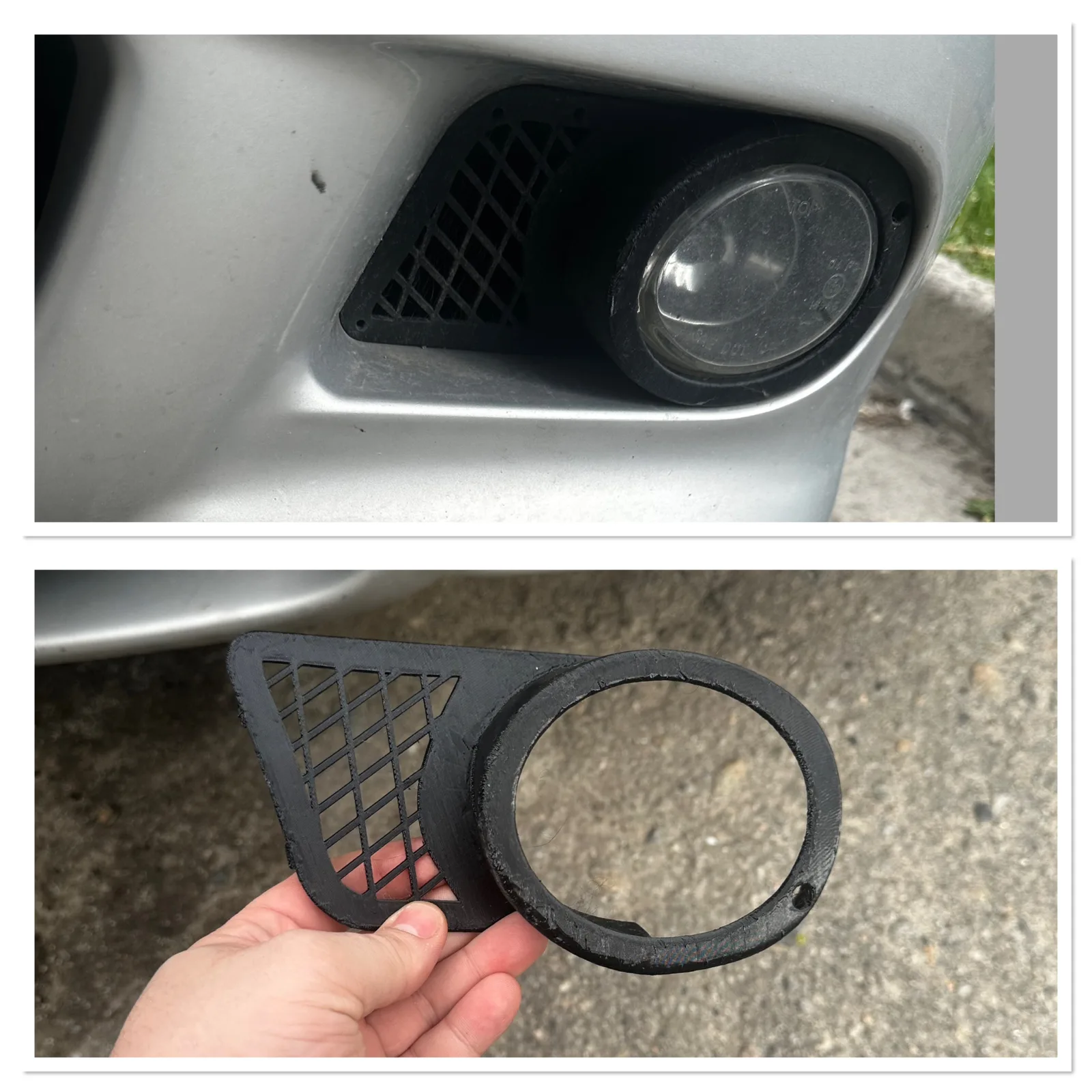 Декор ПТФ BMW e39 з сіткою