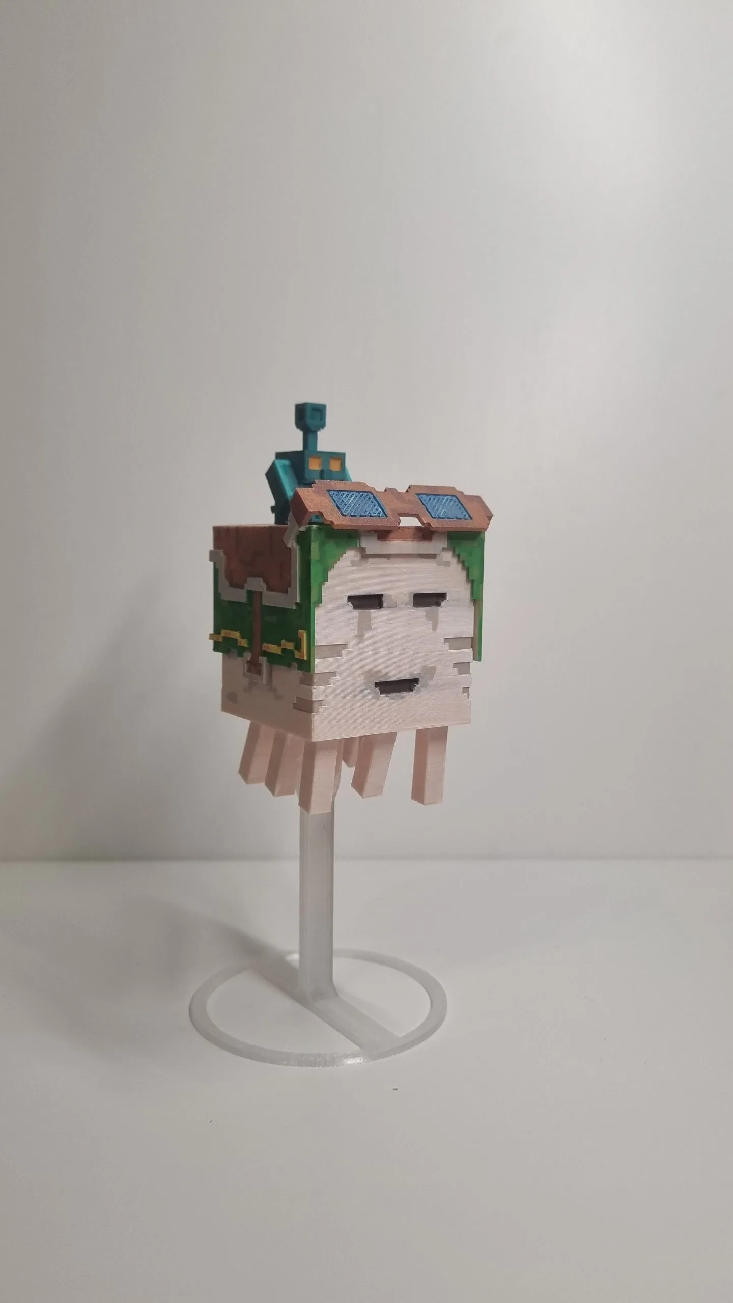 Фігурка Гаст (Ghast) Minecraft на підставці зі знімною бронею — 3D-друк — фото 6